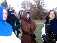 Fr. Llewelyn, Morwenne, Ethan, and Br. Germaine